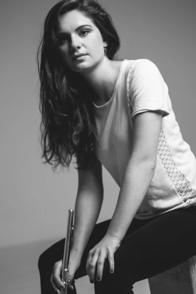 Photo of Ariane Brisson in black and white