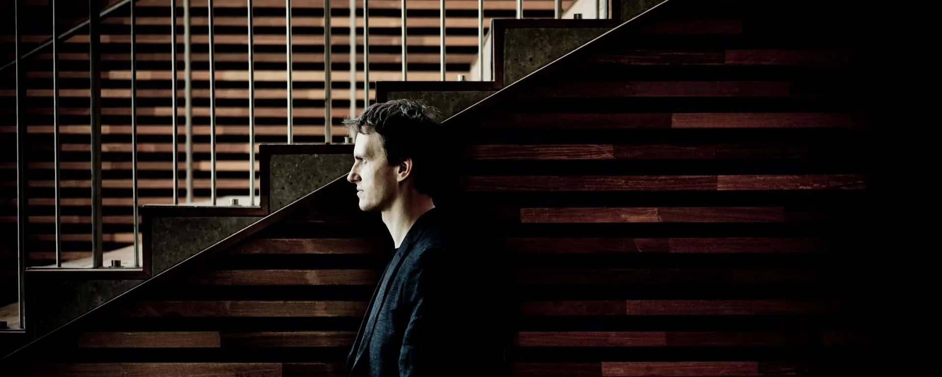 Alexandre Tharaud in profile